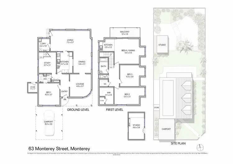Floorplan of Homely house listing, 63 Monterey Street, Monterey NSW 2217