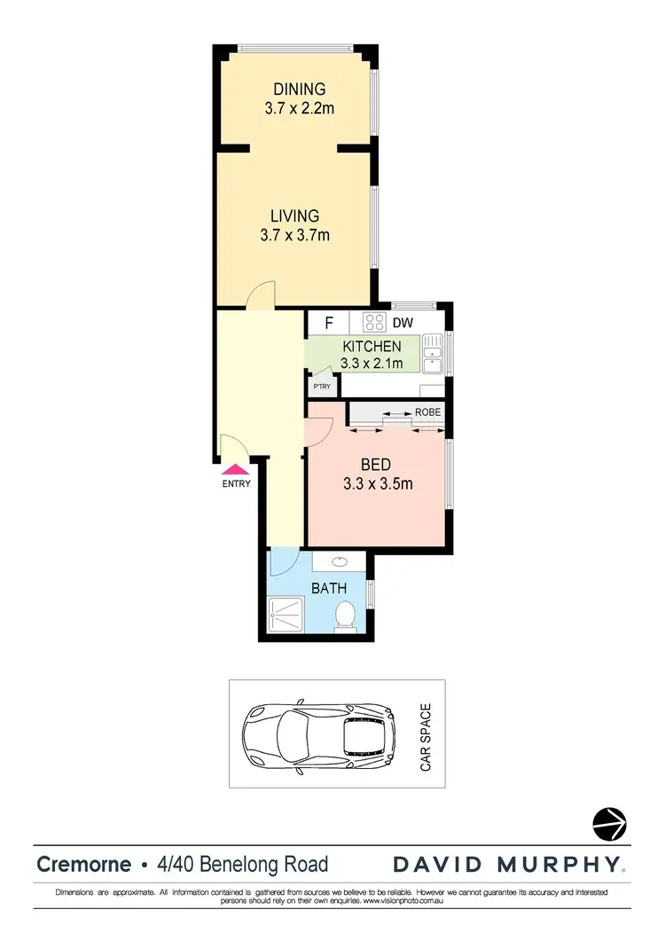 Floorplan of Homely apartment listing, 4/40 Benelong Road, Cremorne NSW 2090