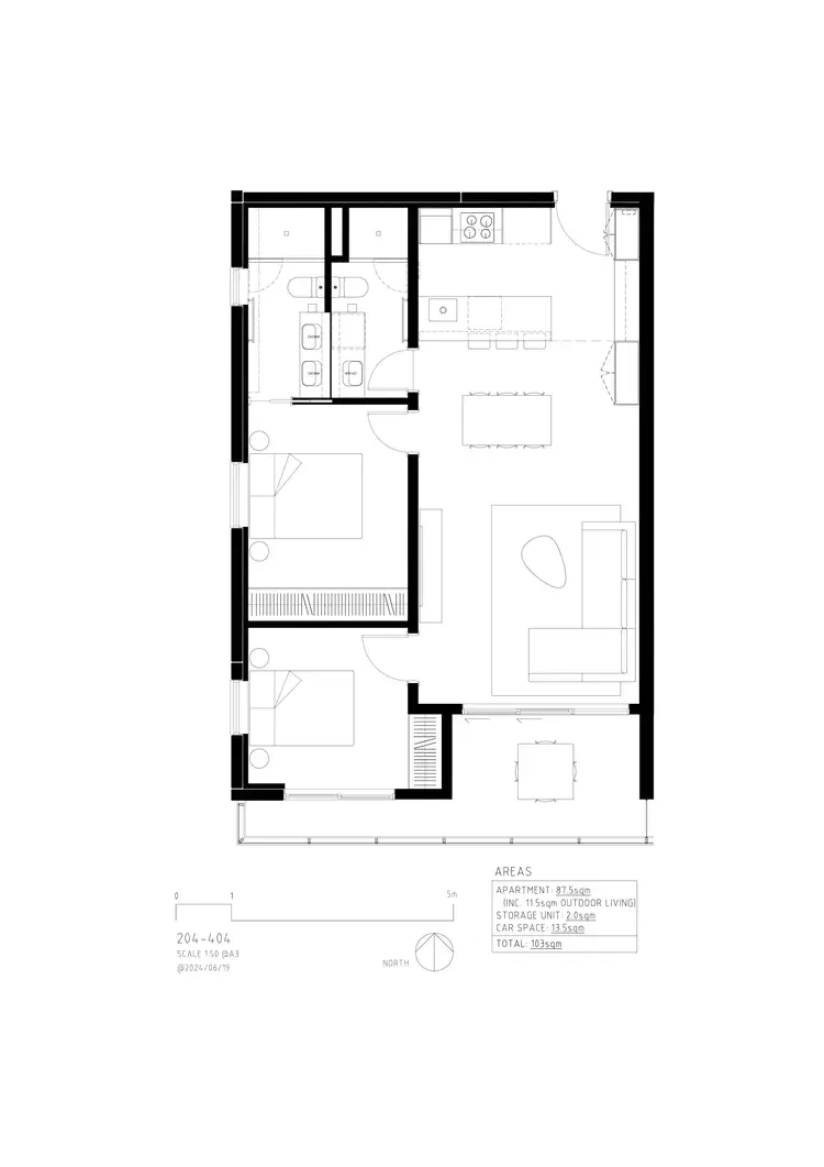 Floorplan of Homely apartment listing, 404/193 Angas Street, Adelaide SA 5000