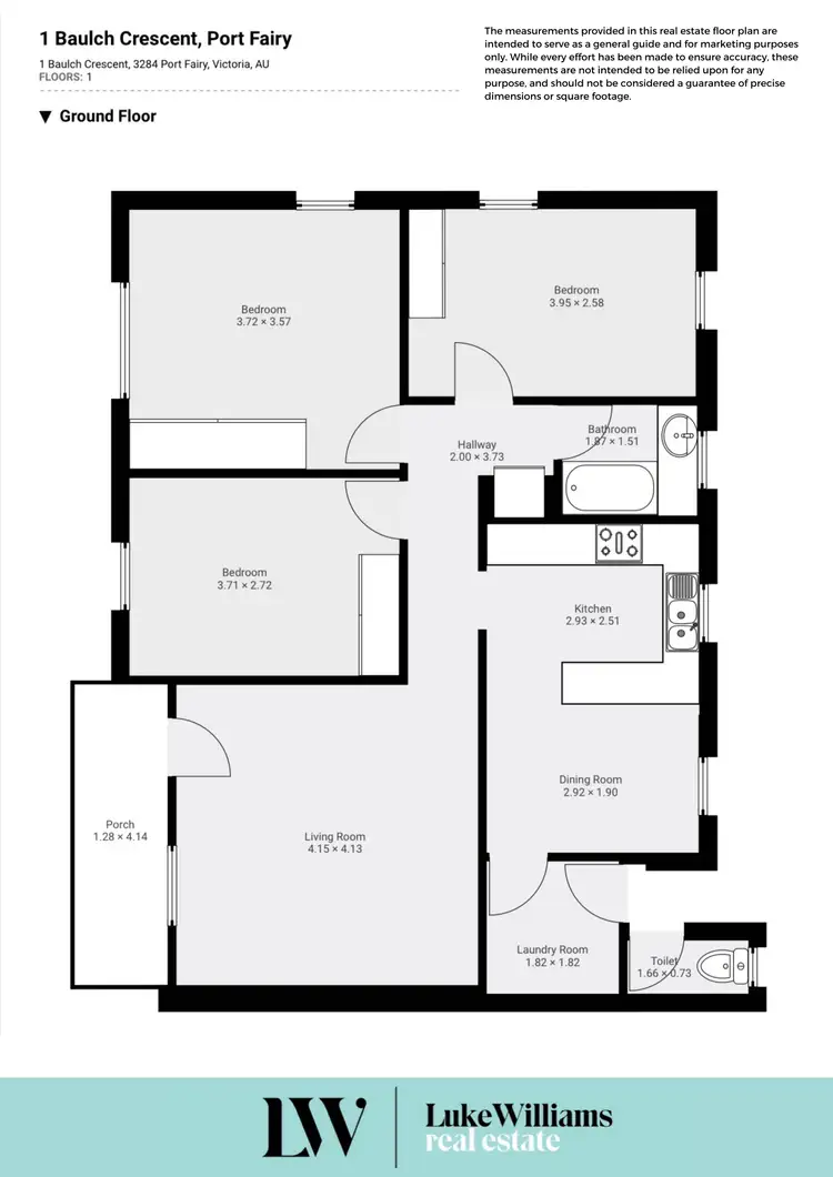 Floorplan of Homely house listing, 1 Baulch Crescent, Port Fairy VIC 3284