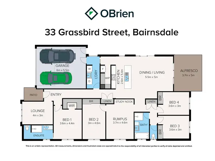 Floorplan of Homely house listing, 33 Grassbird Street, Bairnsdale VIC 3875