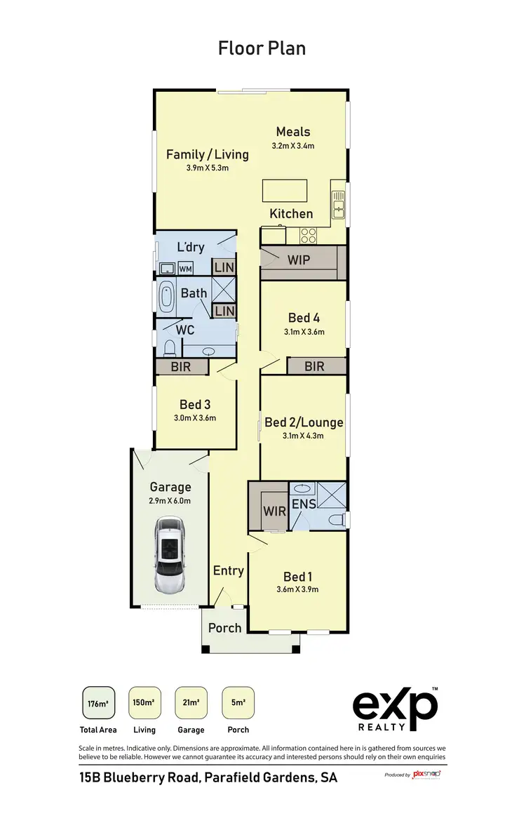 Floorplan of Homely house listing, 15B Blueberry Road, Parafield Gardens SA 5107