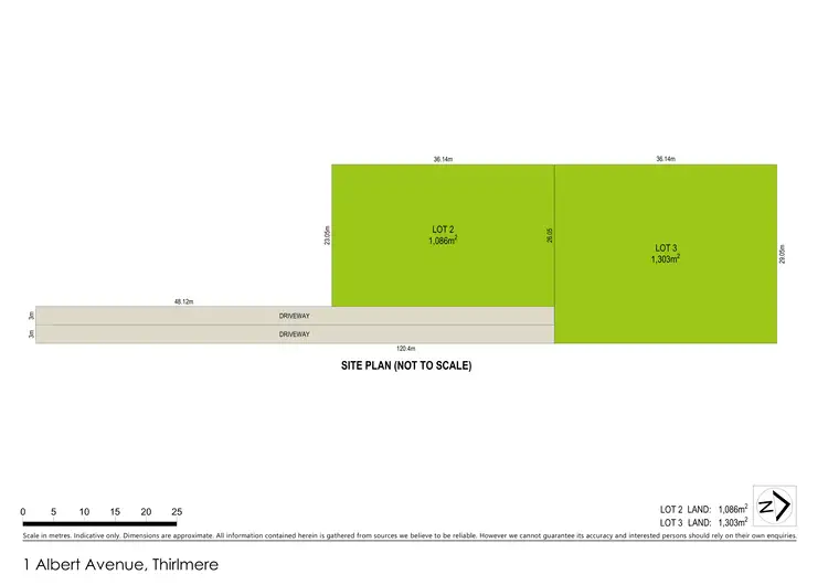 Floorplan of Homely land listing, 1A & 1B Albert Avenue, Thirlmere NSW 2572