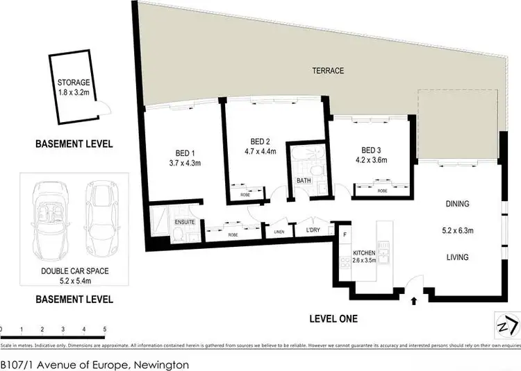 Floorplan of Homely apartment listing, B107/1 Avenue Of Europe, Newington NSW 2127