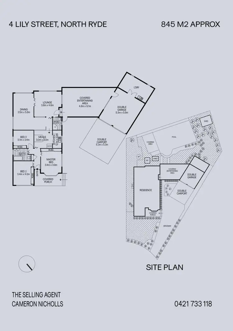 Floorplan of Homely house listing, 4 Lily Street, North Ryde NSW 2113