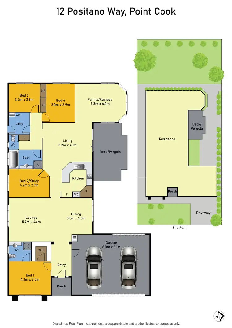 Floorplan of Homely house listing, 12 Positano Way, Point Cook VIC 3030