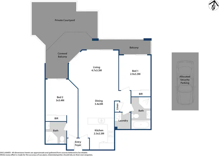 Floorplan of Homely unit listing, 108/19-21 Good Street, Westmead NSW 2145
