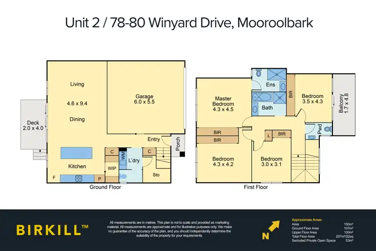 Floorplan of Homely house listing, 2/78-80 Winyard Drive, Mooroolbark VIC 3138