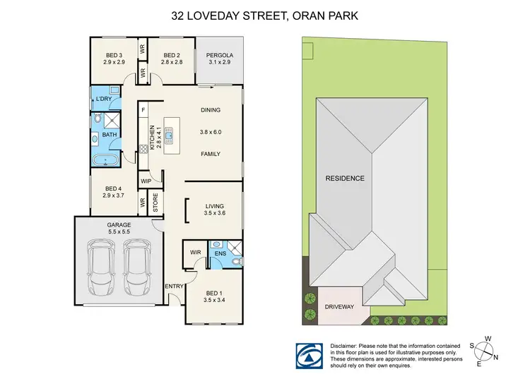 Floorplan of Homely house listing, 32 Loveday Street, Oran Park NSW 2570