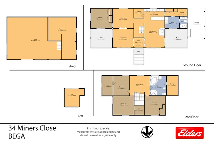 Floorplan of Homely house listing, 34 Miners Close, Bega NSW 2550