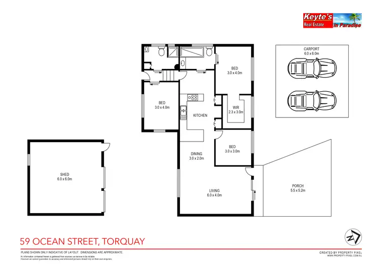 Floorplan of Homely house listing, 59 Ocean Street, Torquay QLD 4655