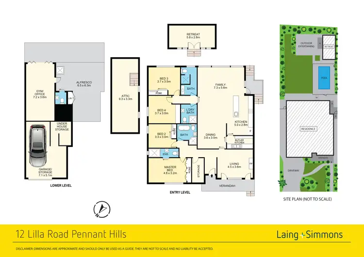 Floorplan of Homely house listing, 12 Lilla Road, Pennant Hills NSW 2120