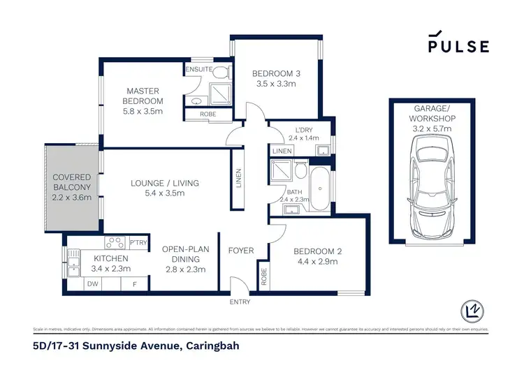Floorplan of Homely apartment listing, 5D/17-31 Sunnyside Avenue, Caringbah NSW 2229
