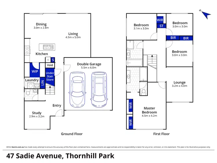 Floorplan of Homely house listing, 47 Sadie Avenue, Thornhill Park VIC 3335