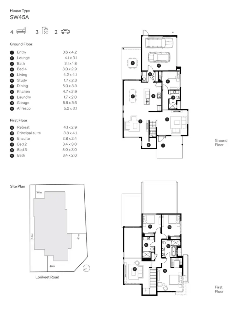 Floorplan of Homely house listing, 16 Lorikeet Road, Gables NSW 2765