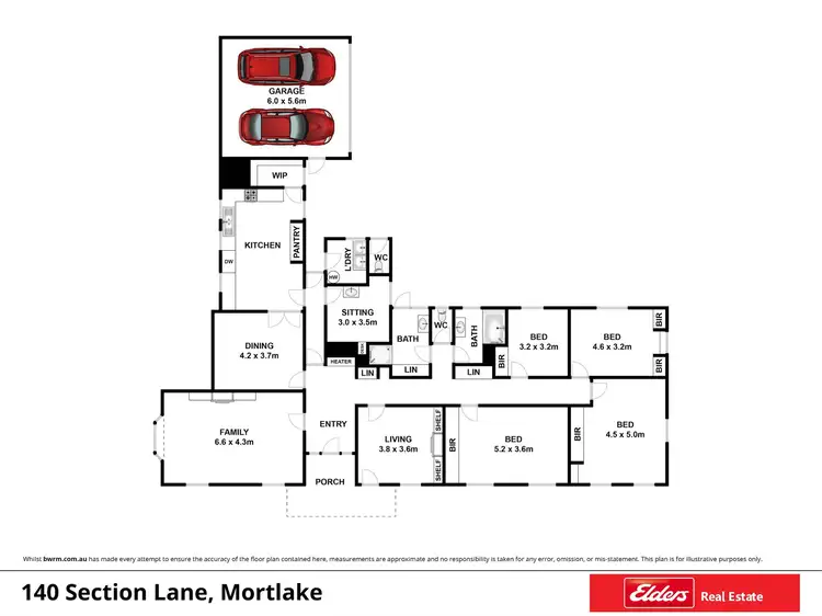 Floorplan of Homely rural property listing, 140 Section Lane, Mortlake VIC 3272