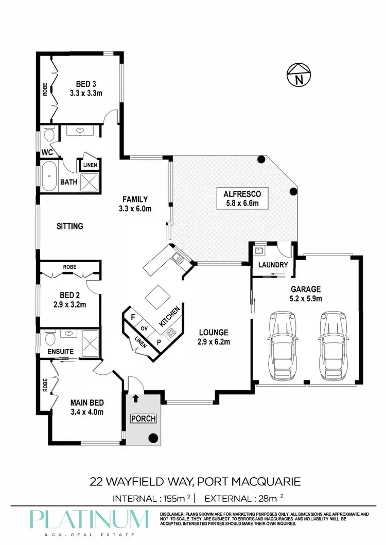 Floorplan of Homely house listing, 22 Wayfield Way, Port Macquarie NSW 2444