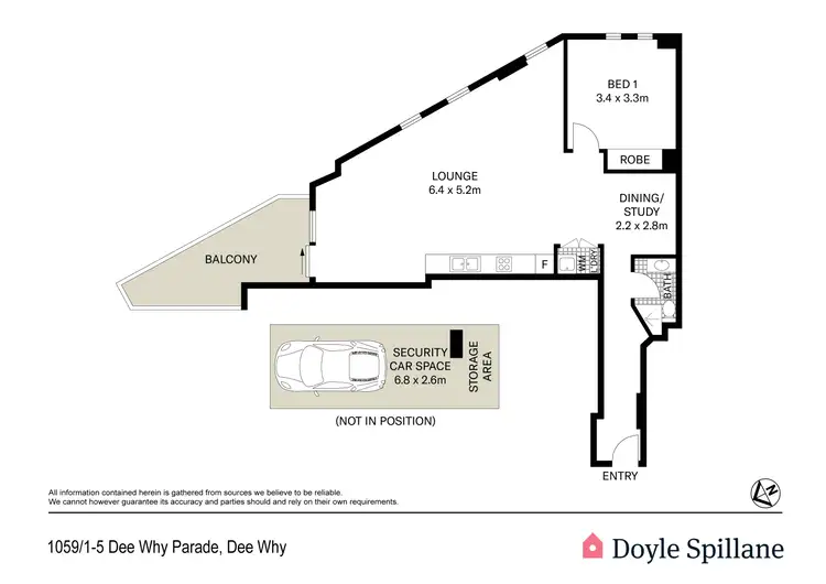 Floorplan of Homely apartment listing, 1059/1-5 Dee Why Parade, Dee Why NSW 2099