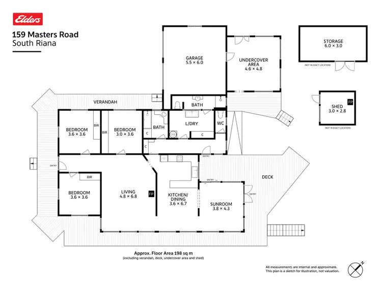 Floorplan of Homely house listing, 159 Masters Road, South Riana TAS 7316