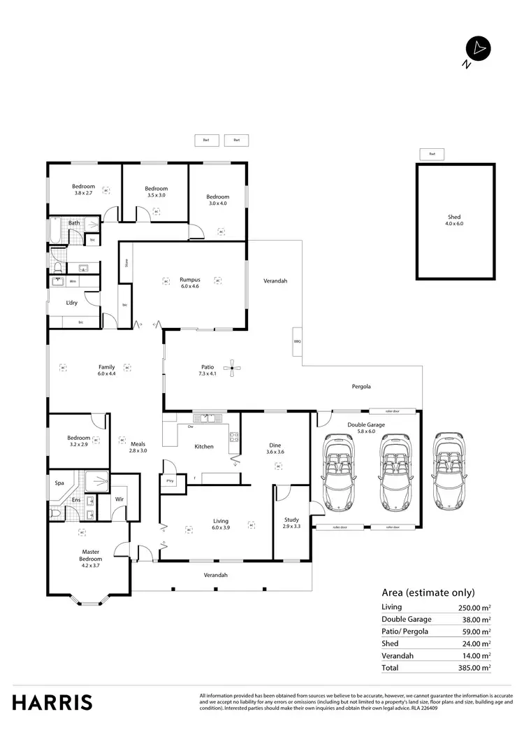 Floorplan of Homely house listing, 21 Horama Close, Wynn Vale SA 5127