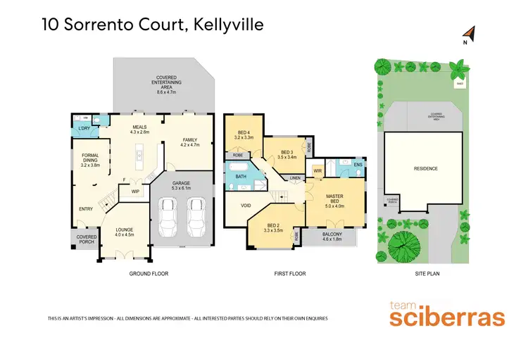 Floorplan of Homely house listing, 10 Sorrento Court, Kellyville NSW 2155