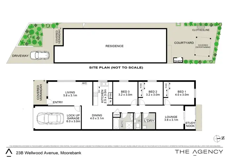 Floorplan of Homely semi-detached listing, 23B Wellwood Avenue, Moorebank NSW 2170