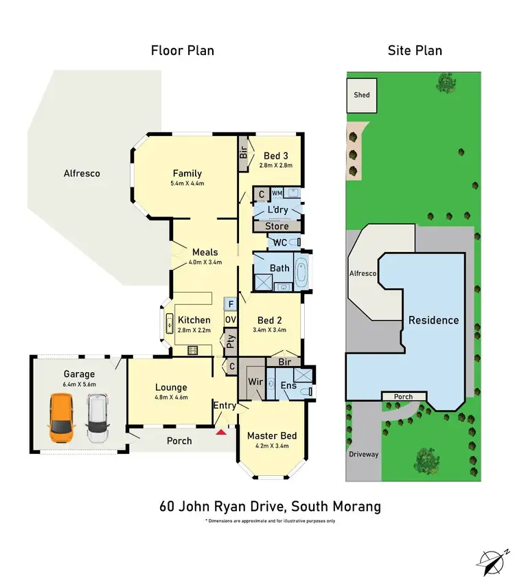 Floorplan of Homely house listing, 60 John Ryan Drive, South Morang VIC 3752