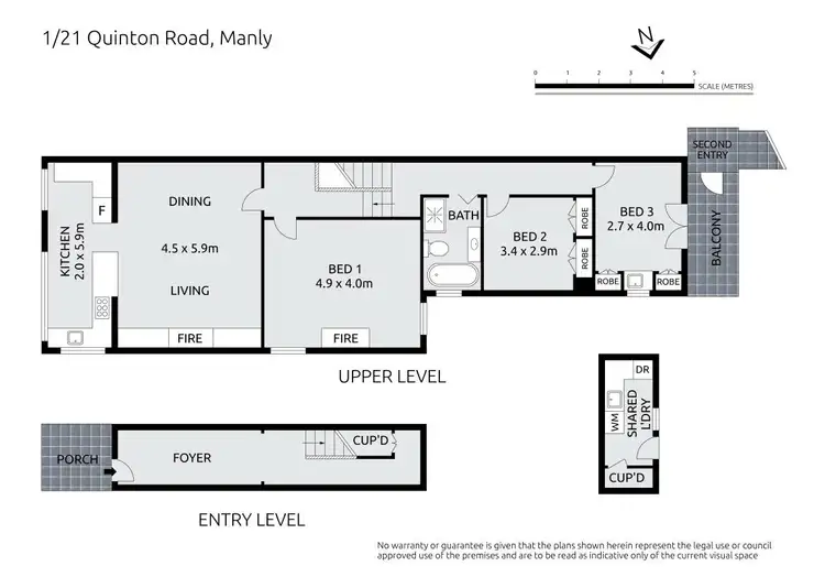 Floorplan of Homely apartment listing, 1/21 Quinton Road, Manly NSW 2095