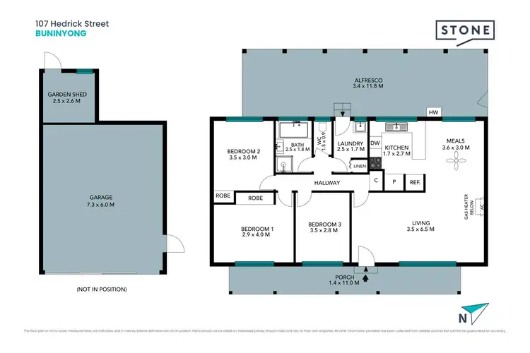 Floorplan of Homely house listing, 107 Hedrick Street, Buninyong VIC 3357
