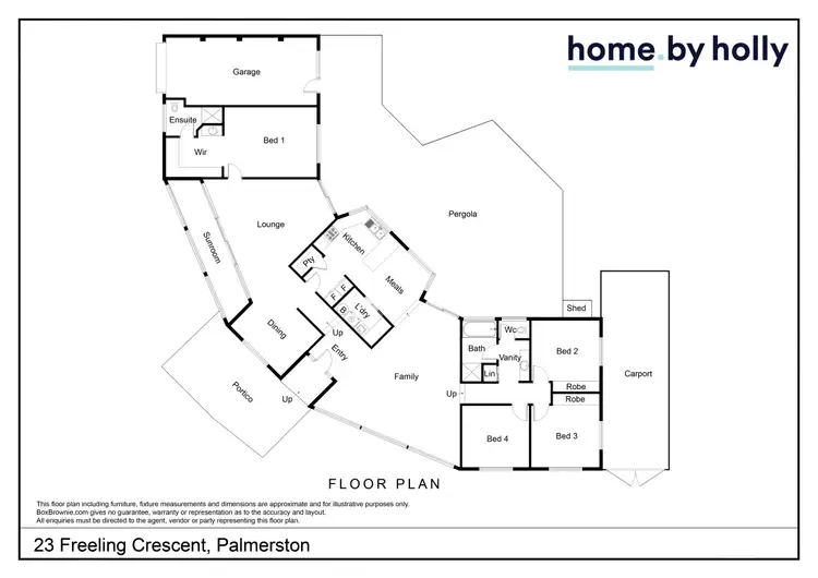 Floorplan of Homely house listing, 23 Freeling Crescent, Palmerston ACT 2913