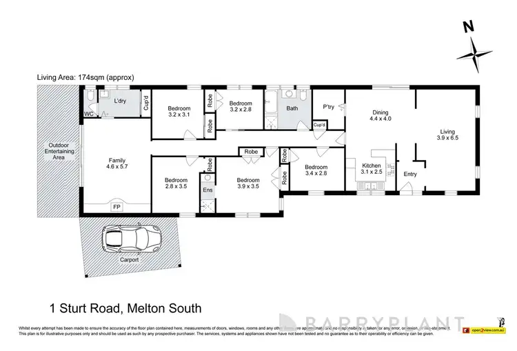 Floorplan of Homely house listing, 1 Sturt Road, Melton South VIC 3338