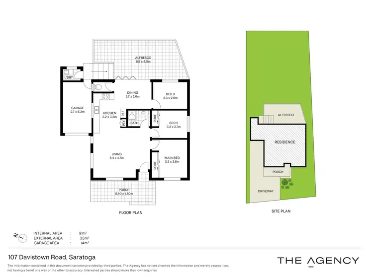 Floorplan of Homely house listing, 107 Davistown Road, Saratoga NSW 2251