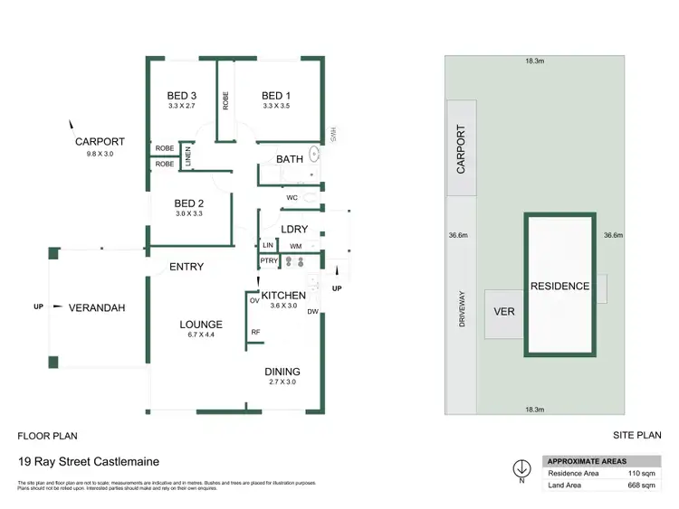 Floorplan of Homely house listing, 19 Ray Street, Castlemaine VIC 3450