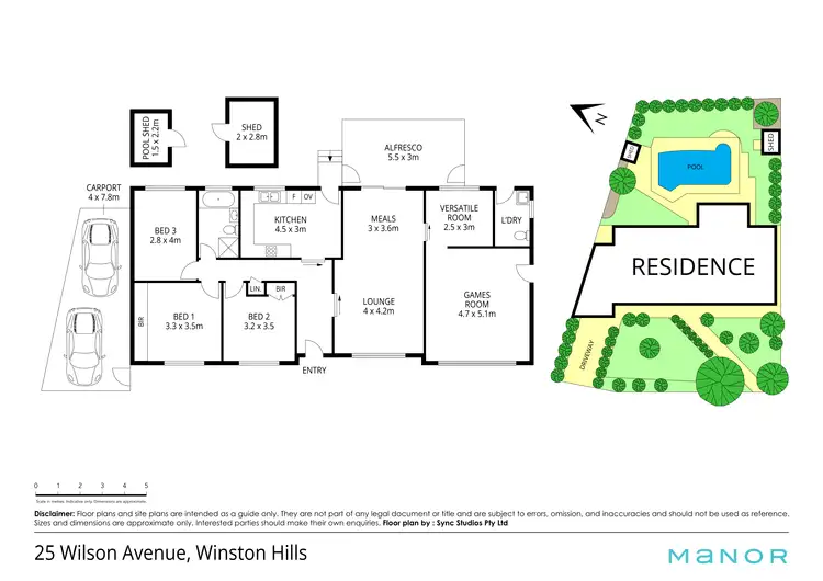 Floorplan of Homely house listing, 25 Wilson Avenue, Winston Hills NSW 2153