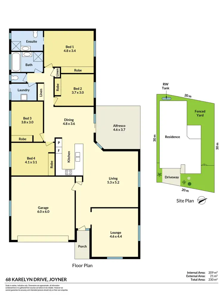 Floorplan of Homely house listing, 68 Karelyn Drive, Joyner QLD 4500