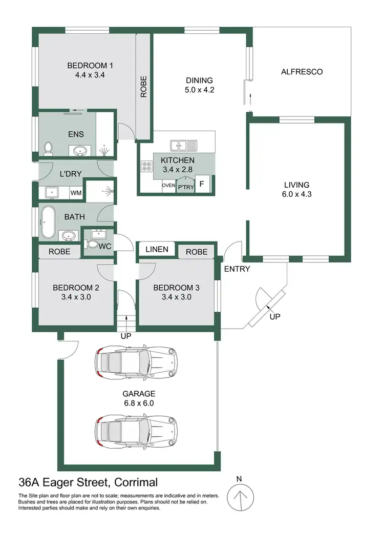 Floorplan of Homely villa listing, 36a Eager Street, Corrimal NSW 2518