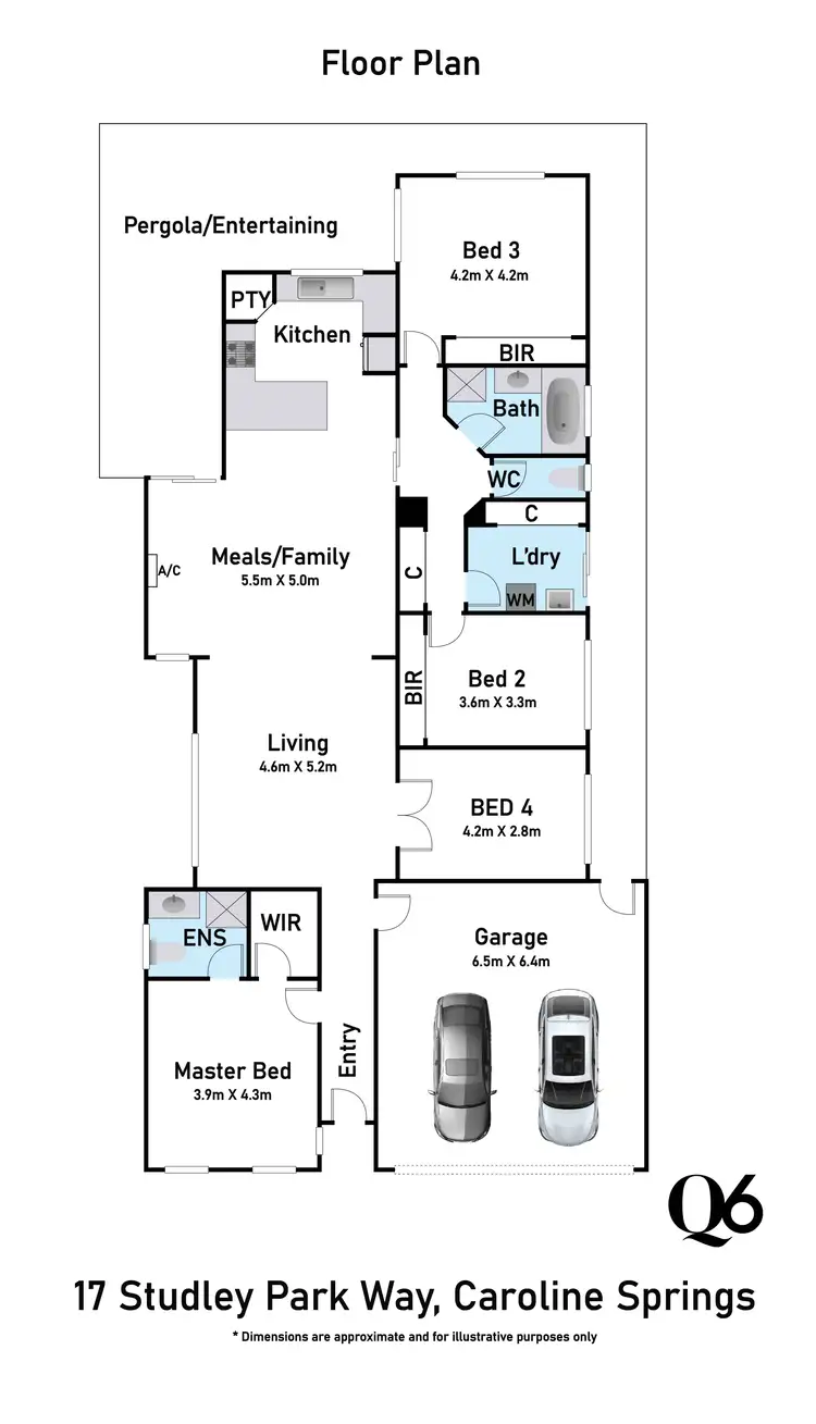 Floorplan of Homely house listing, 17 Studley Park Way, Caroline Springs VIC 3023
