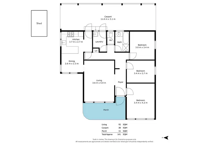 Floorplan of Homely house listing, 5 Warunda Avenue, Seaview Downs SA 5049