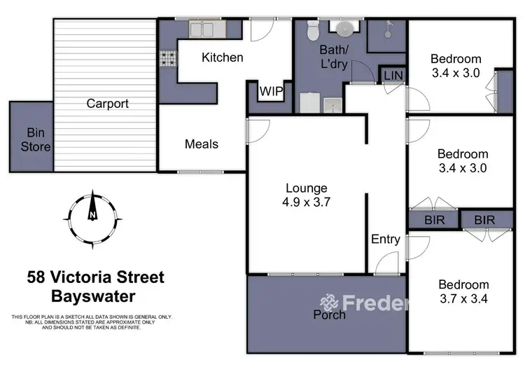 Floorplan of Homely house listing, 58 Victoria Road, Bayswater VIC 3153