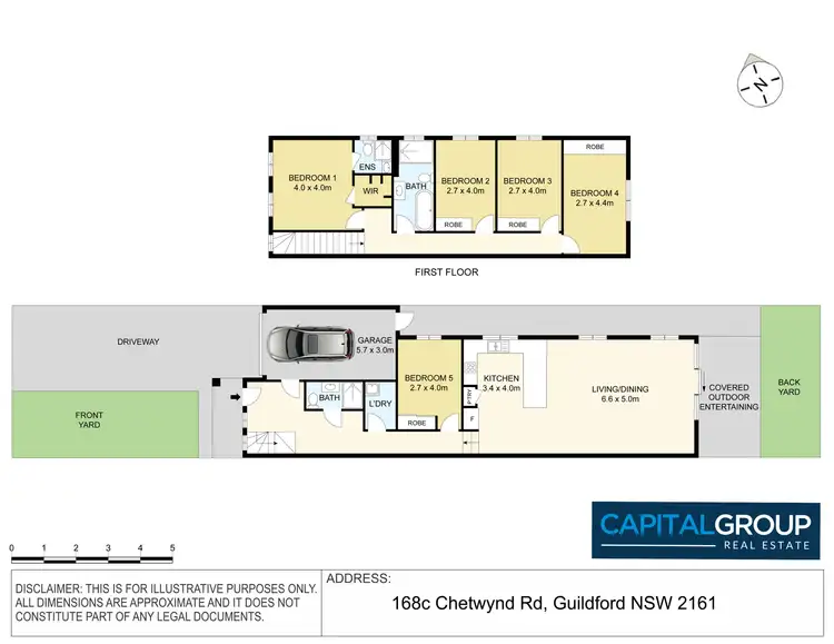 Floorplan of Homely semi-detached listing, 168C Chetwynd Road, Guildford NSW 2161