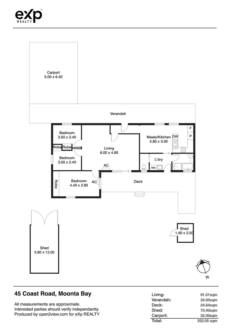 Floorplan of Homely house listing, 45 Coast Road, Moonta Bay SA 5558
