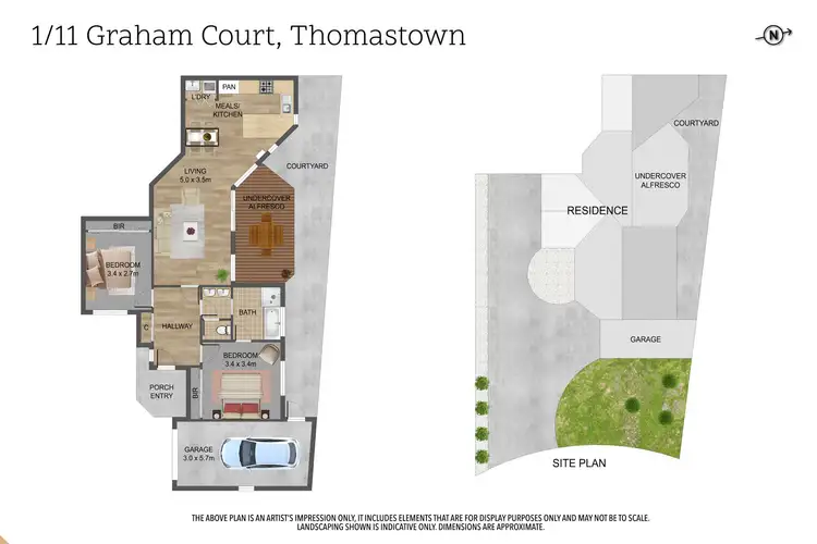 Floorplan of Homely unit listing, 1/11 Graham Court, Thomastown VIC 3074