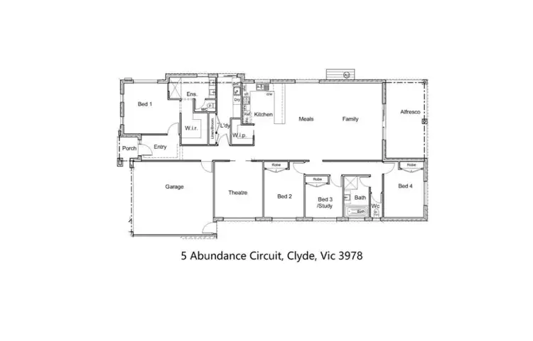 Floorplan of Homely house listing, 5 Abundance Circuit, Clyde VIC 3978