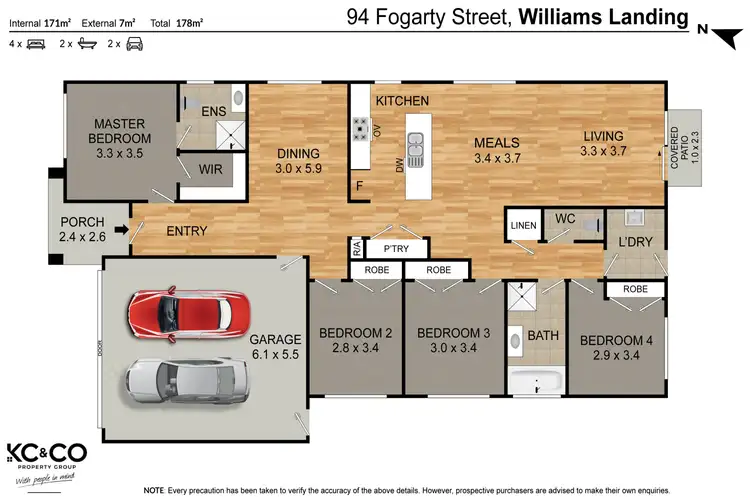 Floorplan of Homely house listing, 94 Fogarty Street, Williams Landing VIC 3027