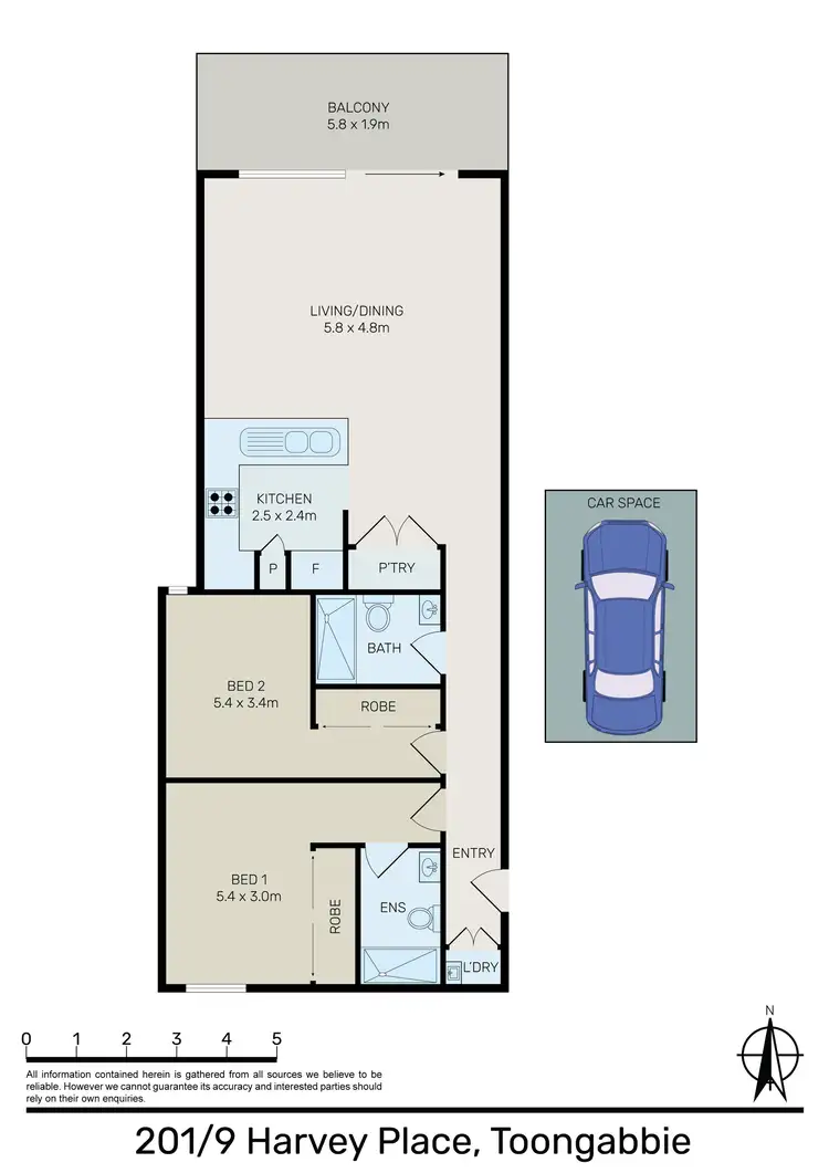 Floorplan of Homely apartment listing, 201/9 Harvey Place, Toongabbie NSW 2146