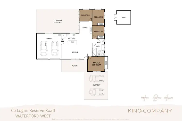 Floorplan of Homely house listing, 66 Logan Reserve Road, Waterford West QLD 4133