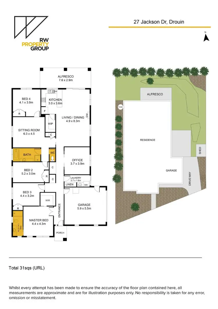 Floorplan of Homely house listing, 27 Jackson Drive, Drouin VIC 3818