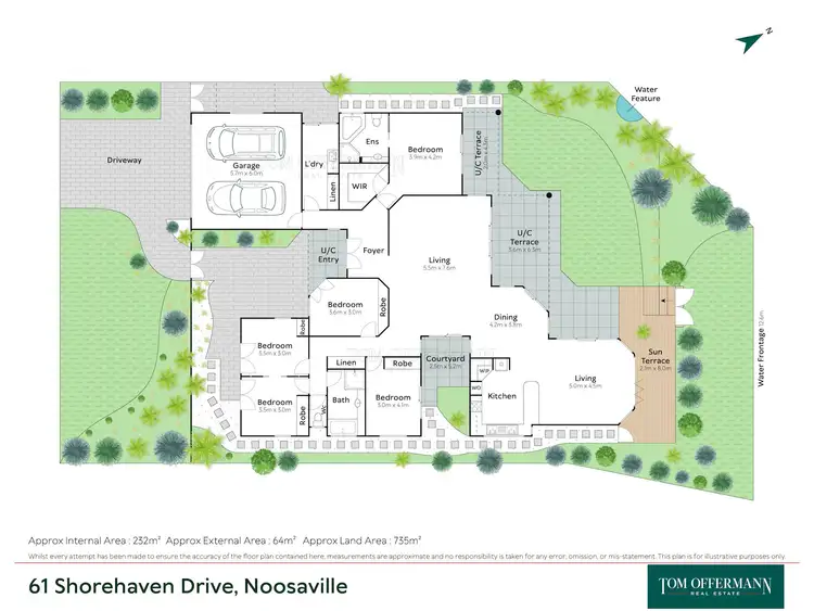 Floorplan of Homely house listing, 61 Shorehaven Drive, Noosa Waters QLD 4566
