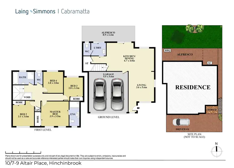 Floorplan of Homely townhouse listing, 10/7-9 Altair Place, Hinchinbrook NSW 2168