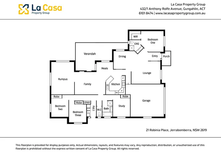 Floorplan of Homely house listing, 21 Robinia Place, Jerrabomberra NSW 2619